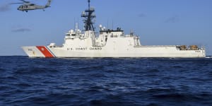 A US Coast Guard ship.
