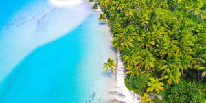 Aitutaki Lagoon in the Cook Islands was once a vital air link in the Coral Route across the Pacific.