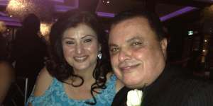 Sam Fayad with his wife Maria,who is the sister of Dyldam founder Joe Khattar. 