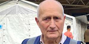 Dr Graeme Groom at the European Gaza Hospital in March 2024.