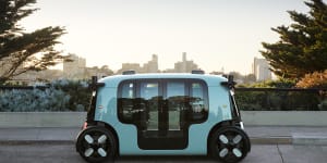 Zoox says the robotaxi can reach a speed of 120km/h.