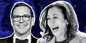 As succession battle looms,James Murdoch endorses Kamala Harris