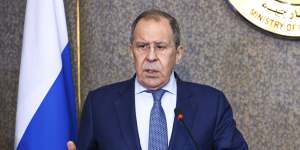 Russian Foreign Minister Sergei Lavrov:“We are determined to help the people of eastern Ukraine to liberate themselves from the burden of this absolutely unacceptable regime”.