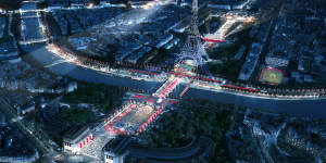 Paris organisers will aim to maximise the city’s landmarks for the 2024 Olympics.