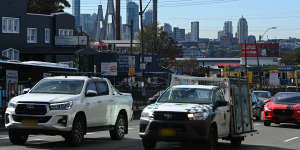 Victoria Road in Rozelle is one of Sydney’s busiest commuter corridors. 