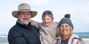 Danny and Theresa Credlin,and their granddaughter Remy.