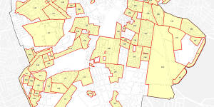 Heritage conservation areas in the City of Sydney. They apply to most of Glebe,Redfern,Surry Hills,Chippendale,Potts Point and Woolloomooloo,among others.