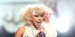 Lady Gaga’s 2009 performance at MTV’s Video Music Awards drew audible gasps from the audience.