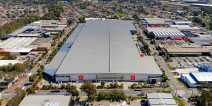 The Centuria warehouse in Fairfield that is leased to Fantastic Furniture.