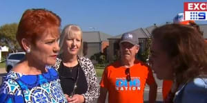 Pauline Hanson clashes with Labor's Anne Aly on Perth campaign trail