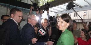 Former NSW Premier Gladys Berejikilian arrives at ICAC.