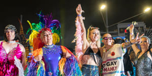Mardi Gras 2024 as it happened:Palestine protest targets Labor;Tribute to Jesse Baird and Luke Davies;NSW Police march in plain clothes