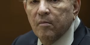 Former film producer Harvey Weinstein appears in court at the Clara Shortridge Foltz Criminal Justice Centre in Los Angeles,California,in October.