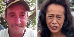 Shane Tucker has a history of attacking women,including Christine Dawson (right),who was found dead in his home. He has not been charged for her death.