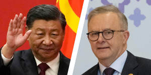 Xi Jinping and Anthony Albanese.