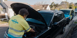 There has been a minor decline in calls to the NRMA for roadside assistance during the current lockdown.