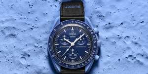 The Bioceramic MoonSwatch is a tribute to the Omega Speedmaster Professional,the first watch to be worn on the moon.