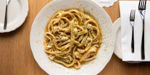 Moreton Bay bug pasta.