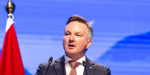 Christopher Bowen,Australia’s minister of climate change at COP27.
