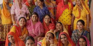 Saheli Women at Kali Beri Village,near Jodhpur in Rajasthan,India.