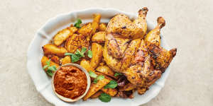 Jamie Oliver's easy peri peri chicken. 