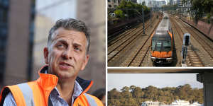 Composite of Andrew Constance and Sydney transport