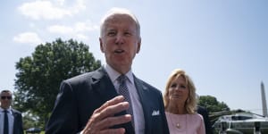 Joe Biden falls off his bike near his Delaware beach home