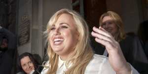 Rebel Wilson after her court victory last year.