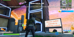 A screenshot from the popular online game Fortnite.