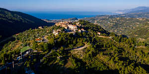 Seborga,in the Ligurian hills.