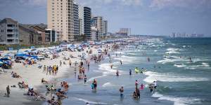 Cabanas were banned from Myrtle Beach in South Carolina in 2014 because they took up too much space and hindered lifeguards.