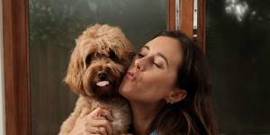 Sydney cavoodle owner Natalie Headland has been trying vitamin supplements designed to calm anxiety for her two and a half year old dog,Bear. 
