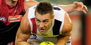 Sam Fisher when playing for St Kilda.