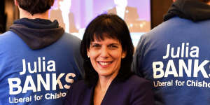 Julia Banks will not contest her marginal Victorian seat in protest at the dumping of Malcolm Turnbull. 
