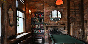 Inside the historic hotel.