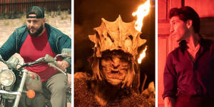 Top streaming in September (from left):Mo Amer in the Netflix series Mo,an Orc from The Lord of the Rings:The Rings of Power and Jon Bernthal in American Gigolo.