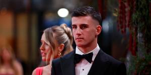 Man on a mission:Collingwood star Nick Daicos was one of the favourites heading into the Brownlow Medal count.