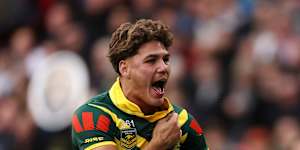 Reece Walsh was on fire in his Kangaroos debut.