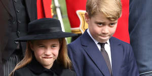 Princess of Wales,Charlotte,with her brother,Prince George of Wales,second-in-line to the throne,debuted at their first solemn event at the Queen’s state funeral at Westminster Abbey.