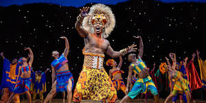 Aphiwe Nyezi stars as Simba in the musical The Lion King.