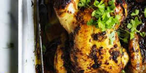 Put your oven to work:Slow-roasted chicken with anchovy,lemon and capers.