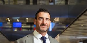 CEO of Scentre Group,Elliott Rusanow,at Westfield Sydney
