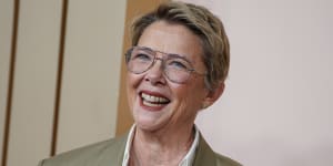 Annette Bening arriving at the 