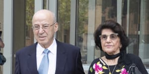 Eddie and Judy Obeid leaving the NSW Supreme Court in 2020.