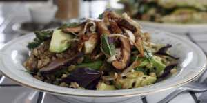 Virtuous:Black and brown rice salad.