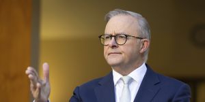 Prime Minister Anthony Albanese says it is “a matter for Israel” whether it fully co-operates with special adviser Mark Binskin.