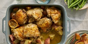 This simple chicken roast is a one-tray wonder.