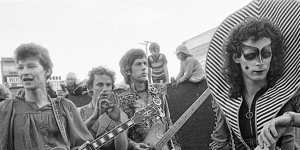 Bob Starkie with fellow Skyhooks members in the heyday of the high collar.
