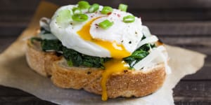 Swap bacon and eggs for spinach and eggs instead.