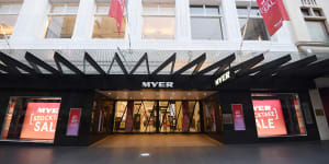 Vicinity has taken Myer to court over failing to pay rent. 